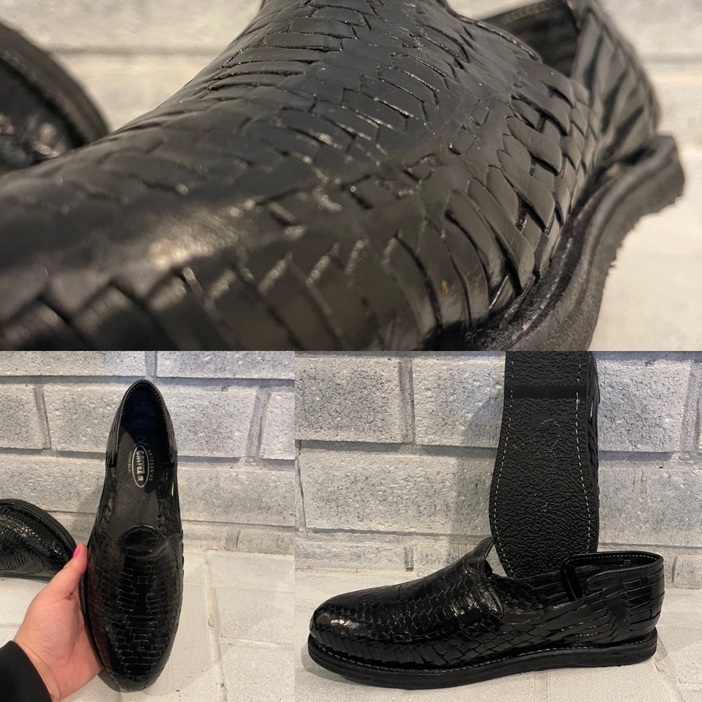 Woven Leather Slip ons! Authentic from Mexico! Size 11!